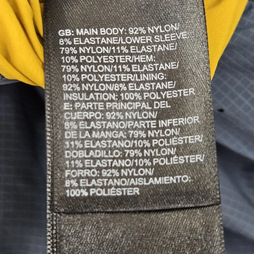 The North Face Men Jacket L/G Gray Nylon Ventrix Ultralight Puffer READ